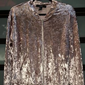 Forever 21 velvet jacket